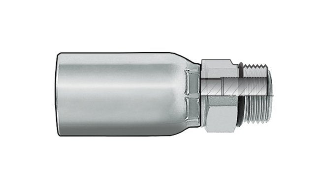 Seal Fast 3/8 in ORB Male Rigid Coupling - Plated Steel - Image 1