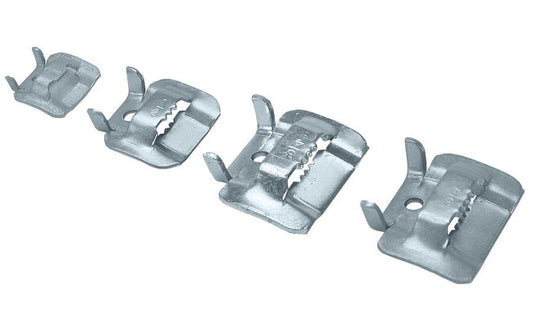 Galvanized Steel Clamp Buckle - 3/8 Inch Band Width - Image 1