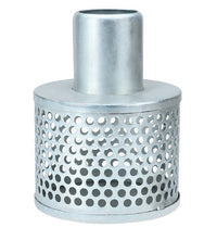 3" Cold Rolled Zinc Plated Steel Round Hole Hose End Strainer