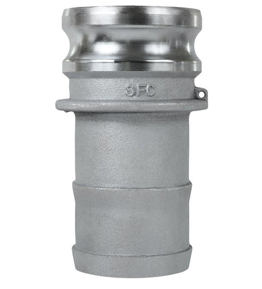 5" Plated Iron Type E Male Adapter Cam & Groove Coupling - Image 1