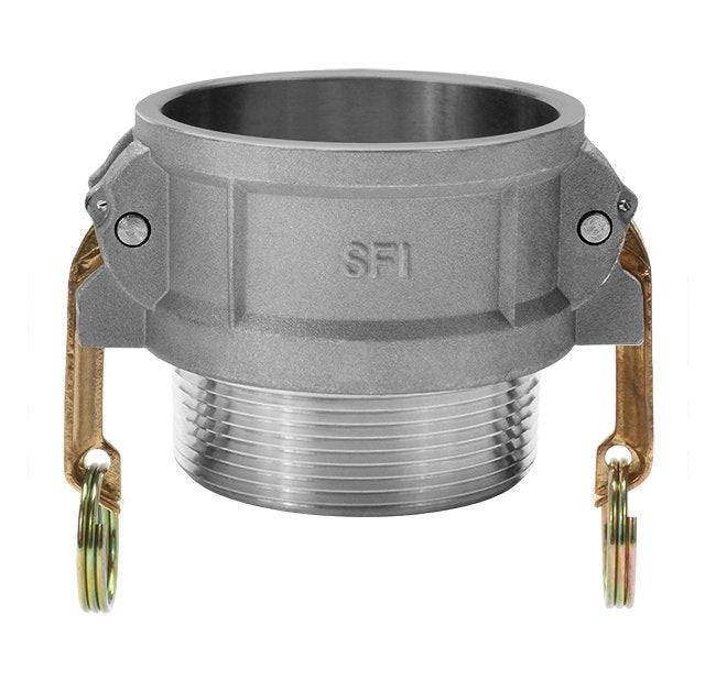 Seal Fast 8 Inch Aluminum Type B Female NPT x Male NPT Cam and Groove Coupling - Image 1