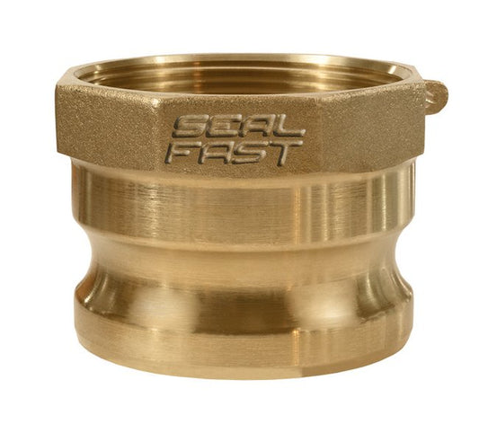5 Inch Brass Type A Female NPT x Male Adapter Cam & Groove Coupling - Image 1