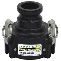 Banjo 3 Inch Female Coupler x Male Adapter with Cam and Groove Fittings