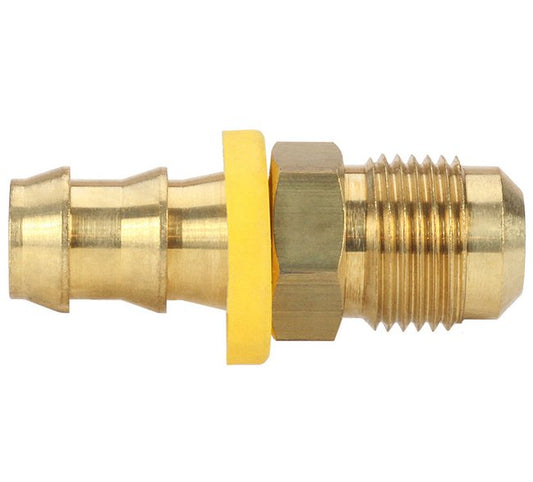 Seal Fast Brass 1/4" Hose x JIC Male Fitting, 1/4" Pipe Thread - Grip-On Design - Image 1