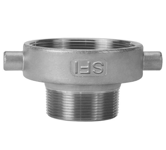 316 Stainless Steel Female NPSM x Male NPT Thread Reducer - Image 1