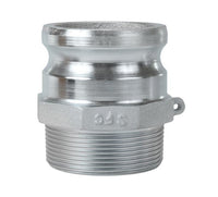 Seal Fast 1 1/2 Inch Plated Iron Type F Male Adapter x Male NPT Cam & Groove Coupling