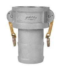 3" Plated Iron Type C Female Coupler x Shank Cam and Groove Coupling