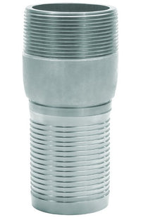 Seal Fast 2 1/2" Zinc Plated Steel NPT Threaded Crimp Combination Nipple