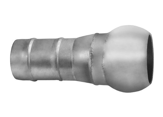 8 Inch Zinc Plated Steel Male Hose Shank Bauer Type Coupling - Image 1