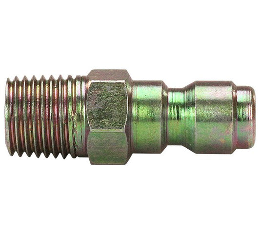 Seal Fast Zinc Plated Steel Power Wash Quick Connect Plug - 1.56 in Length, 1/4 in Body Size - Image 1