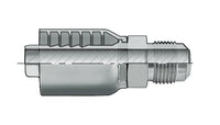SAE 45° Male - Rigid Hydraulic Coupling, 5/8-18 Thread, 3/8 ID, Carbon Steel Shell