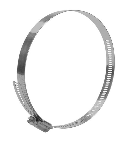 304 Stainless Steel Industrial Hose Clamp, 9/16" Band Width, 3 1/8 x 6" - Image 1