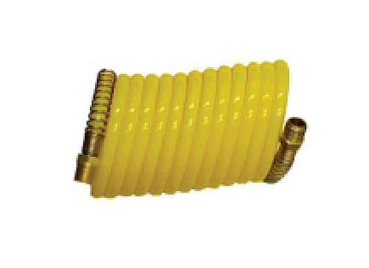Seal Fast 25 ft Nylon Recoil Hose, 1/4 in NPT Swivel and Rigid, Yellow - Image 1