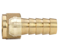 Seal Fast Brass Female Hose Swivel End x NPT Shanks, 3/16 in Hole, 1/8 in Pipe Thread