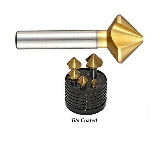 Sowa Cobalt 3 Flute Countersink TiN Coated - 16.5mm, 82 Degree - Image 1