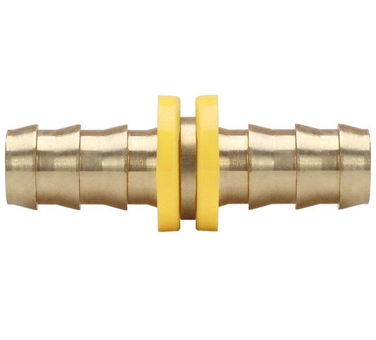 Seal Fast 5/8 Inch Brass Hose x Hose Splicer Grip-On Fitting - Image 1