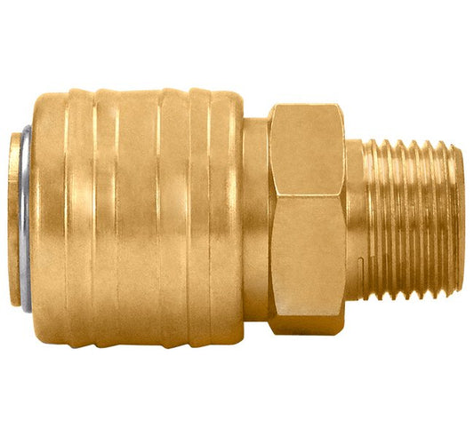 Brass 1/4 Inch Quick Connect Automotive Socket (Pack of 10) - Image 1
