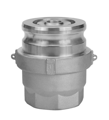 Seal Fast 3" Aluminum PTFE Adapter x Female NPT Dry Disconnect Coupling - Image 2