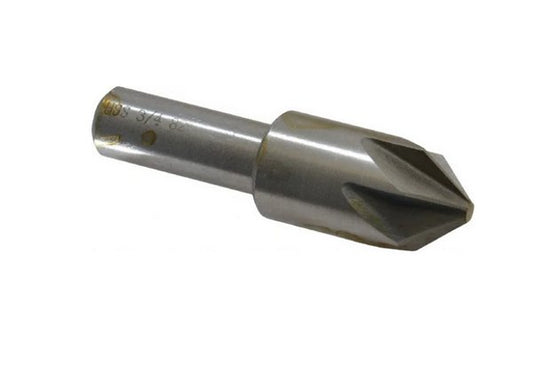 SPI Swiss Precision 82 Degree 3/4in HSS 6 Flute Chatterless Countersink - Image 1
