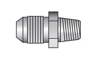 Carbon Steel 37 Flare to Pipe Male JIC x Male Adapter Fitting - Series 2404