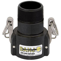 Banjo 3x2 Female Coupler with Extended Male Thread Cam and Groove Longneck B Coupling