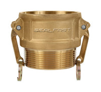 Seal Fast 2in Brass Type B Female NPT x Male NPT Cam & Groove Coupling