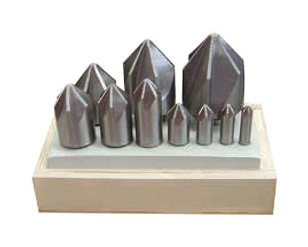 90 Degree Angle Chatterless Countersink Set - SPI HSS 10-Piece - Image 1
