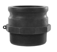 4-Inch Polypropylene Type F Male Adapter x Male NPT Coupling