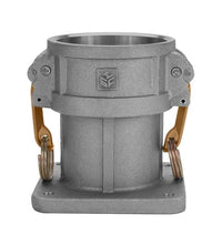 4" Aluminum Male Straight Fuel Inlet/Outlet Coupler