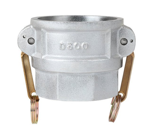 1 1/2" Plated Iron Type D Cam and Groove Coupling - Image 1