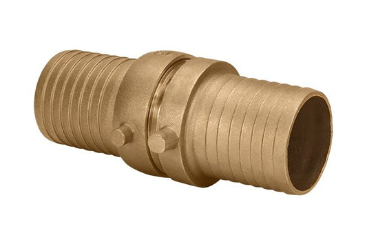 Seal Fast 2-1/2" Brass Male x Female NPSH Threads Shank Coupling - Image 1