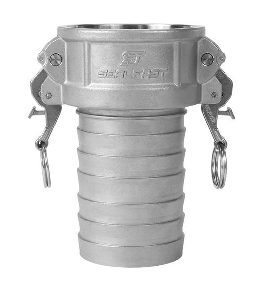 316 Stainless Steel Type C Female Coupler - 2.5 in Self-Locking Cam & Groove Coupling - Image 1