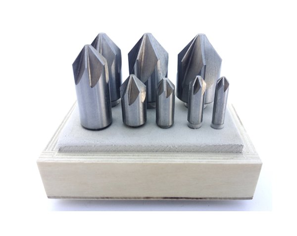 Precise 8-Piece 82 Degree 6-Flute Chatterless Countersink Set, 1/4-1 inch - Image 2