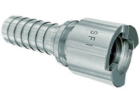 SF Lock Female Head Hose Barb Coupler - 3/4 in, Zinc Plated Iron
