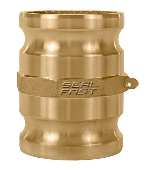 Brass Type SA Male x Male 1 1/2in Spool Adapter Cam & Groove Coupling - Image 1
