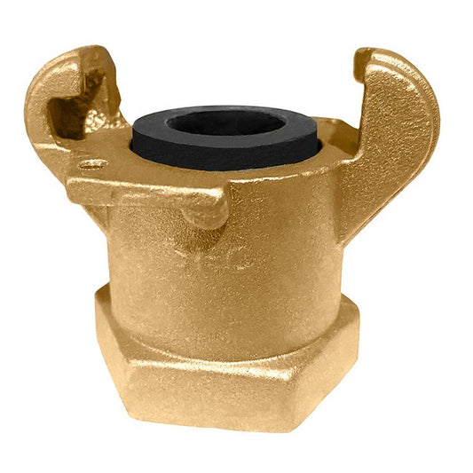Brass Female NPT Hose End Coupling, 1/2 inch - Image 1