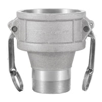 316 Stainless Steel Reducer Coupler, 2 x 1 1/2 inch BR Female x Male NPT