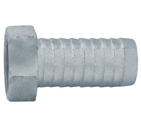 1" Zinc Plated Steel Hex Swivel Long Shank Female Hose Nipple