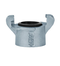 1 1/2" Zinc Plated Iron Hose End with Crowfoot, Female NPT