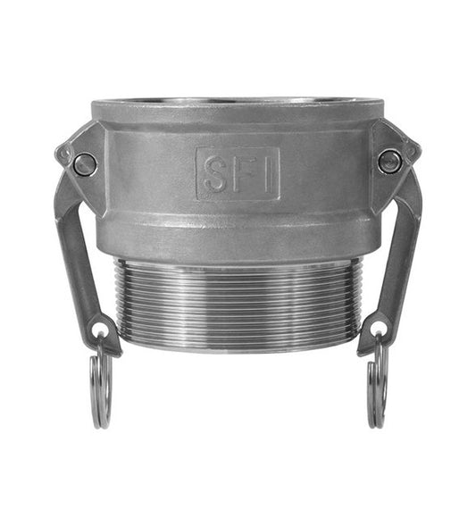 2 Inch 316 Stainless Steel Type B Female Coupler x Male NPT Cam & Groove Coupling - Image 1