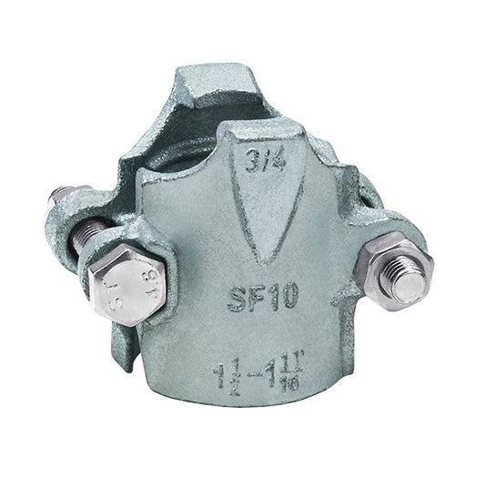 Zinc Plated Iron Universal Clamp, 1 1/2 to 1 11/16 in Size - Image 1