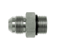 Carbon Steel JIC Male x Short Male Adapter Fitting - 1/8 in T1 UNF and T2 UNF, Series 6400