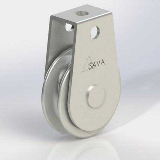 CP Series 0.095 Inch (in) Inner Groove Radius Stainless Steel Bracket Pulley - Image 1