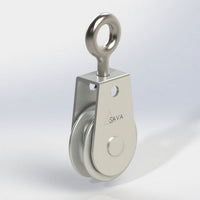 CP Series 0.095 Inch (in) Inner Groove Radius Stainless Steel Bracket Pulley