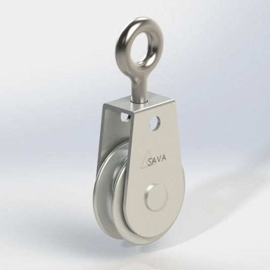 CP Series 0.095 Inch (in) Inner Groove Radius Stainless Steel Bracket Pulley - Image 1