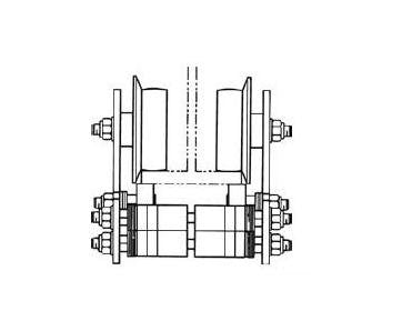 Heavy Duty I Beam Festoon System - Series 450 Running Gear for W Beams - Image 1