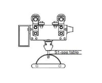 Series 250 I Beam Tow Trolley for Round Cable