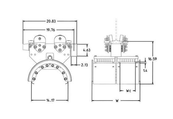 Series 450 Heavy Duty I Beam Tow Trolley - Image 1