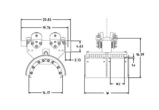 Series 450 Heavy Duty I Beam Tow Trolley - Image 1