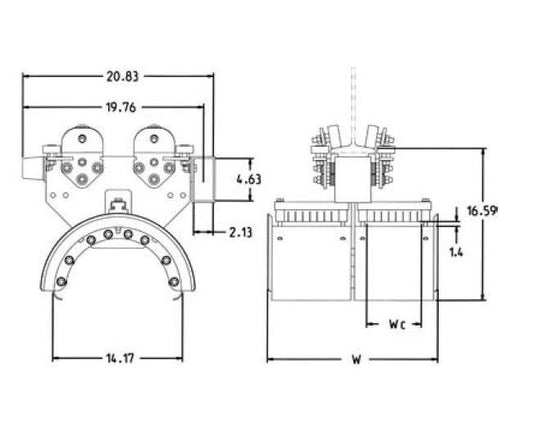 Double Tier Tow Trolley for Series 550 Heavy Duty I Beam - Image 1